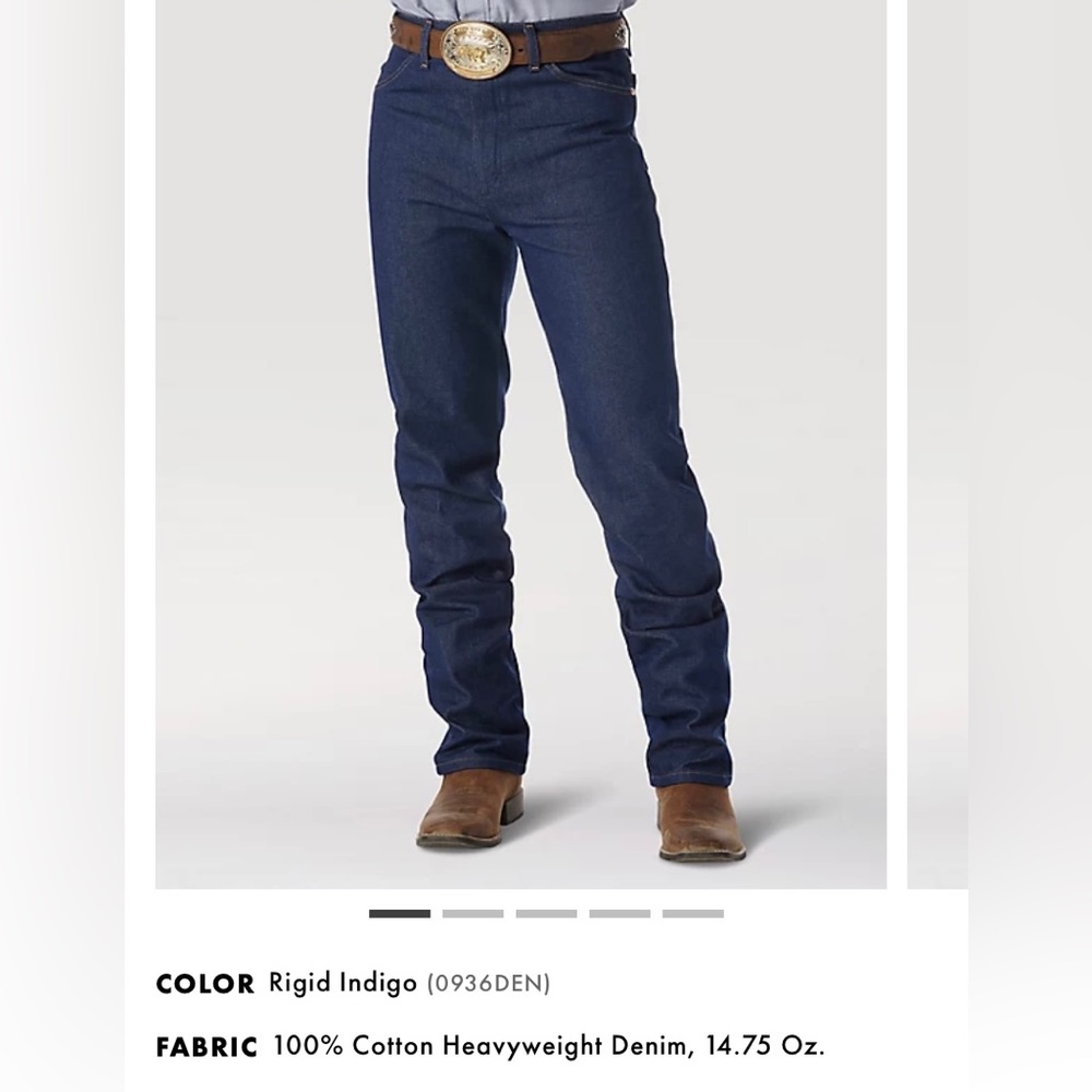 Slim Fit 36x36 Men’s Wrangler 936DEN. Like New. Has been starched. Has creases. - Picture 8 of 10